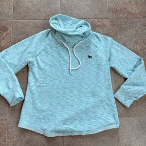 The Black Dog Cowl Sweatshirt Size Medium Blue Heather Pullover